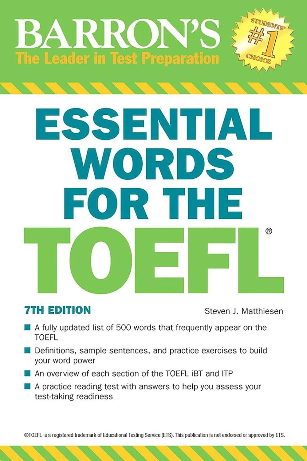 ESSENTIAL WORDS FOR THE TOEFL: Test of English As a Foreign Language (Barron's Test Prep)