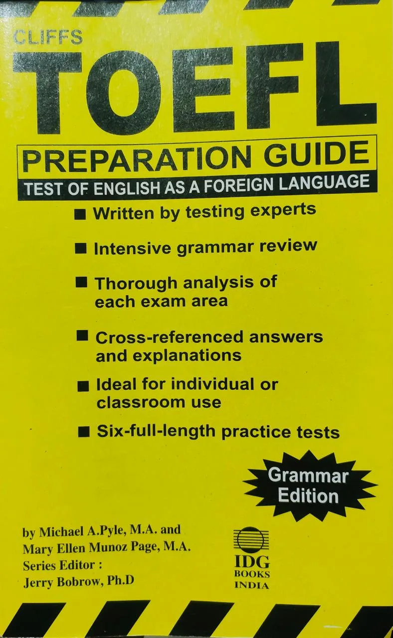 Cliffs TOEFL Preparation Guide ( News Print )
