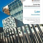 a book cover of a law A level course book