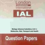 Biology Advance Subsidiary Unit 1: Molecules, Diet, Transport and Health
